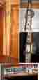 81-0010 2-section Keuffel Esser Co K E Vtg Philadelphia Telescoping Survey Brass Wood Rod 13