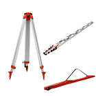 1.65m 765629225042 Unbranded Surveying Equipment Aluminum Tripod Staff Kit For