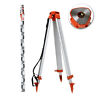 765629239230 Unbranded Dome Head Tripod Survey Levelling Staff For
