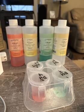 Apera Instruments 858718006452 4 X 8oz Ph&ec Calibration Solution Kit - Opened Partially Used See Desc