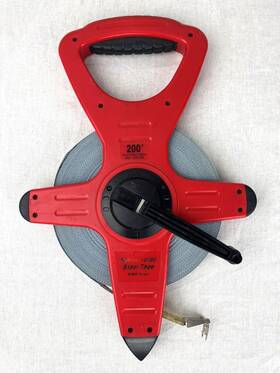 82-20010b Cst/berger 200ft Nyclad Steel Tape 10ths Hook End