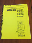 Gts-302d Gts-303 Instruction Station Gts-301d Topcon Manual Gts-303d Total