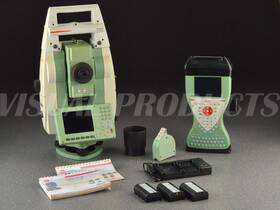 7041203 Leica Ts12 P 2 Inch Total Station With Cs15 Controller And Bats Blue Calibration Cert