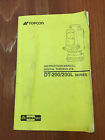 Dt-200l Manual Surveyor Topcon Dt-200 Theodolite Instruction Digital