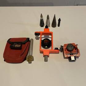Seco Ga-52cx Complete Surveying Kit 3 Mini Prisms Stakeout System Bag And Points Lot