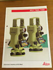T1000 T1600 Heerbrugg Leica Wild Original Detailed Brochure Surveyor