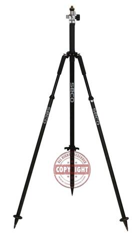 5129-53 Topcon Seco 8.5ft Carbon Fiber Prism Pole And Bipod Surveying Trimble Rover Rod