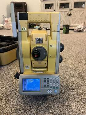 Gts-901a Topcon Robotic Total Station Fc-500 Data Collector And Pocket -3d