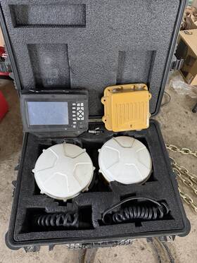 97601-80 Trimble Survey Gps Receiver Kit With Field Controller Display Unit In Hard Case