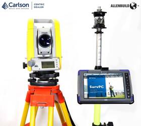 M3-3dr Trimble M3 Dr 3 Inch Total Station With Tablet Running Survpc