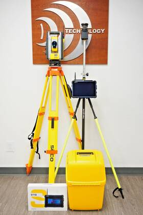 Rts771 Trimble Robotic Total Station 1 Inch Sec Dr Hp St10 Field Link 7.0 Rts T10