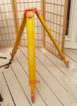 Surveyors Tripod Extends To 58" Vintage Wood And Metal. Fixed Price $123.72.