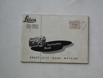 Leica Iiif Instruction Manual, Us Seller "lqqk". Fixed Price $16.00.