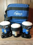 ASHTECH(2) And Sokkia (1) Locus Survey Receivers With Carrying Cases*read Desc. Fixed Price $600.00.