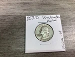 1957 D Washington Silver Quarter 25 Cent Us Coin 050224 48E. Fixed Price $24.95.