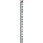 Crain Rectangular Fiberglass Telescoping Level Rod FEET/INCHES/8THS. Fixed Price $80.50.