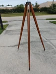 Vintage Dietzgen Wooden Surveying Transit Level Tripod. Fixed Price $279.00.