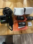 Molicel Lithium-ion Battery Charger # MQC-1821B With 3 New Batteries 8408. Fixed Price $225.00.