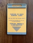 Topcon FC-48GX Survey Card (tds Gx). Tested. (ver. 4.01) For Hp. Fixed Price $140.00.