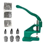 Hand Press Eyelet Grommet Machine, Hole Punch Tool Kit, With 3 Dies. Fixed Price $68.25.