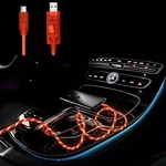 1X Electroluminescent Micro Usb Charging Sync Cable Light Up Pulse V2 3FT Orange. Fixed Price $7.59.