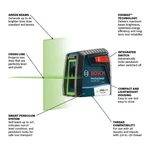 Bosch GLL40-20G Ft. Self Leveling Cross Line Laser. Fixed Price $45.00.