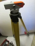 Wood Surveyor Tripod Dual Clamp Round Head With Sokkia C32 Automatic Level. Fixed Price $127.00.