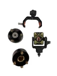 Cst Mini Prism + Aga Sweden 3-PIN Adapter & Survey Pole Clamp Lot. Fixed Price $51.95.