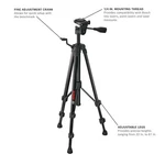 New Sealed-bosch Bt 150 Extendable 61" Aluminum Tripod. Fixed Price $39.99.