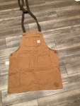 Carhartt Firm Duck Apron Carpenter Brown Tan AM6667-M Tool Pockets. Fixed Price $39.00.