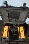 Rimble Laser Receivers Model LR410, TD510 Control Panel, Case And Cables. Fixed Price $5499.00.