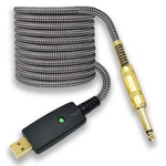 10FT Usb Guitar Cable 1/4" Ts Male, Nylon Braided, Gold Plated, Noise-free Rec. Fixed Price $28.79.