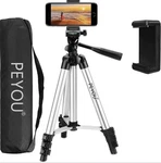 Phone & Camera Tripod, Peyou 50" Aluminum Lightweight Wireless Remote Shutter. Fixed Price $19.99.