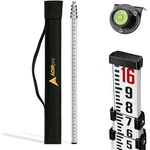 16-FOOT Aluminum Grade Leveling Rod Dual Sided Telescopic Bubble. Fixed Price $87.73.