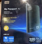 Western Digital My Passport Av 320GB Usb 2.0 External Drive Black Sony. Fixed Price $75.00.
