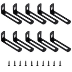 Auxbc 2"X1"X0.5"ADJUSTABLE Right Angle Brackets Metal 2"X1", Black. Fixed Price $10.70.