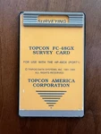 Topcon FC-48GX Survey Card (tds Gx). Tested. (ver. 4.35) For Hp. Fixed Price $140.00.