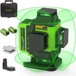 Huepar 4D Self-leveling Cross Line Tiling Floor Laser With 2 Li-ion Batteries. Fixed Price $127.98.
