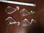 Vintage Leaded Glass Crystal Chandelier Prism, Maple Cut Lot Of Four. Fixed Price $24.99.