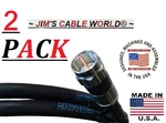 2 Pack Jimscableworld 6 Inch 1 Ft 3 4 5 Foot/feet Coaxial Cables. Fixed Price $8.24.