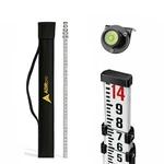 Adirpro 14 Ft Aluminum Telescoping Grade Rod Dual-sided 4-SECTION Leveling .... Fixed Price $66.71.