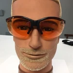 SB1840S Pyramex Safety Glasses Venture Ii Black Frame Orange Lens. Fixed Price $8.00.
