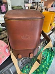 Els & Leather Surveyor Tool Bag With 4 Compartments And Wood Base.. Fixed Price $199.99.