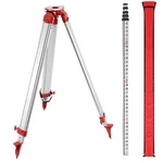 160CM Aluminum Tripod For Laser Level Transits W/ 500CM Staff Telescoping. Fixed Price $98.99.