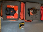 Vtg Survey Prism Tool Lot W/ Protective Bags Topcon & Omni Parts Repair Use. Fixed Price $45.00.