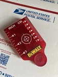Oem Dewalt DW0730 Laser Target Card Red Rotary Magnetic Base (f). Fixed Price $19.99.
