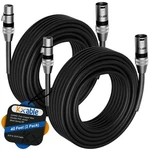 Xlr To 40 Feet 2 Pack Multiple Premium Microphone Cables Heavy .... Fixed Price $50.16.