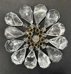 Rock Crystal Chandelier Sconce Quartz Pendant Prism Flat Kite W/ Bead 100MM 12PC. Fixed Price $228.00.
