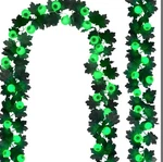 Eyeball Garland Halloween Pack Black Maple Leaf Battery Operated 20 Ft Total. Fixed Price $8.50.