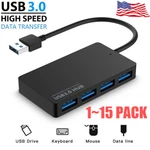 4 Port Usb 3.0 Hub Cable Power Adapter Splitter Multiple Extender For Laptop Lot. Fixed Price $9.79.